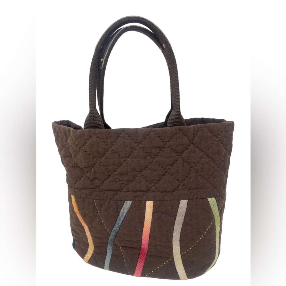 Handmade Quilted Open Tote Handbag Bag Purse